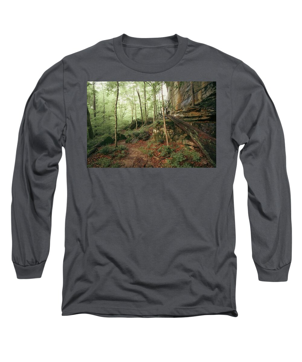 Trail Long Sleeve T-Shirt featuring the photograph Phantom Canyon Trail by Grant Twiss