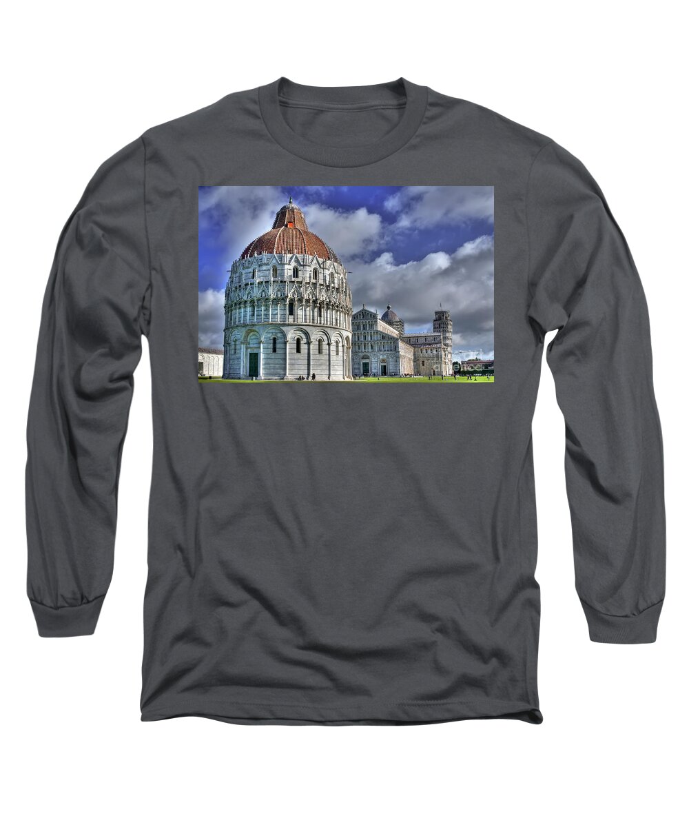 Church Long Sleeve T-Shirt featuring the photograph Piazza dei Miracoli - Pisa - Italy by Paolo Signorini