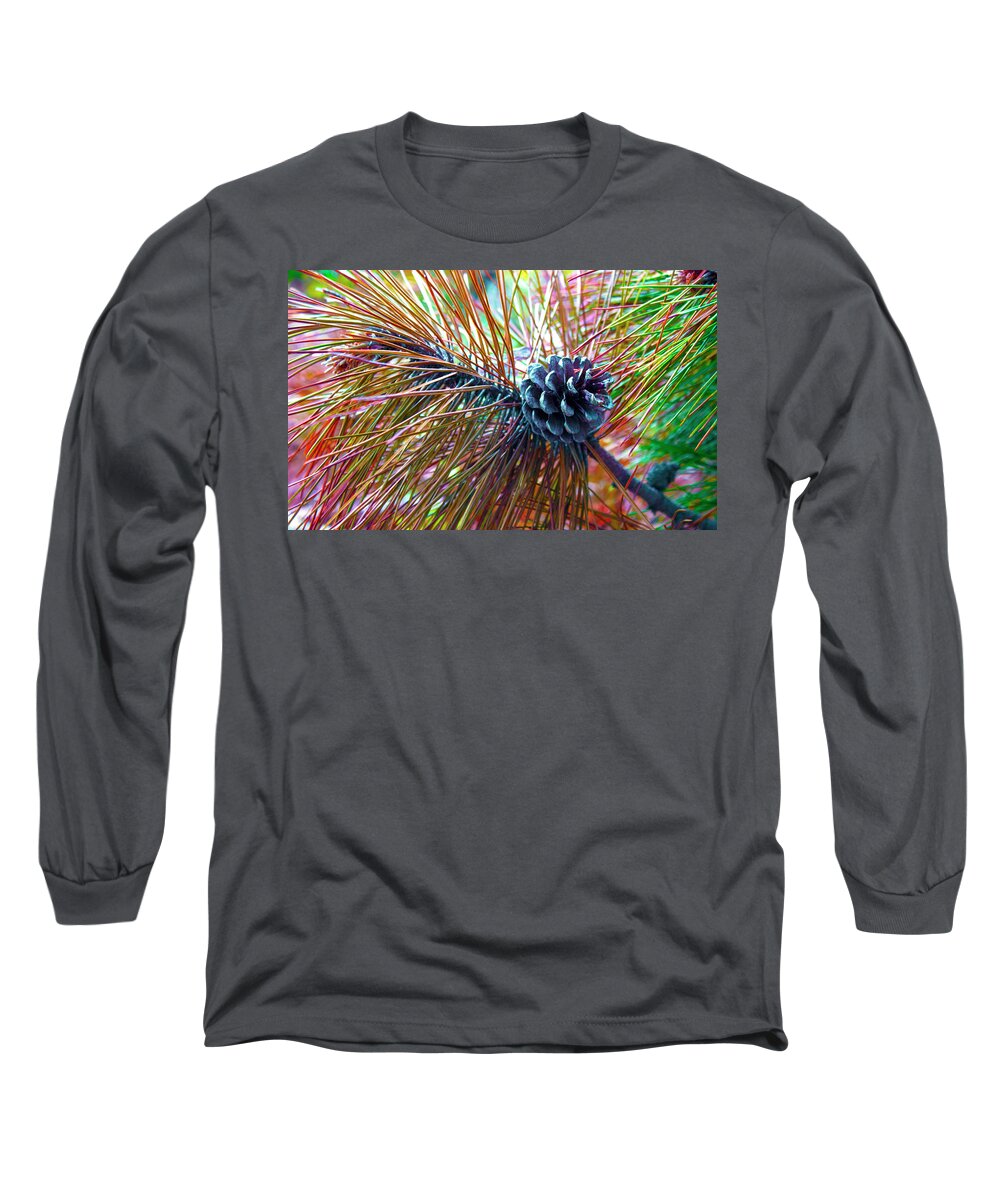 Gigi Long Sleeve T-Shirt featuring the photograph Pine Bloom by Gigi Dequanne