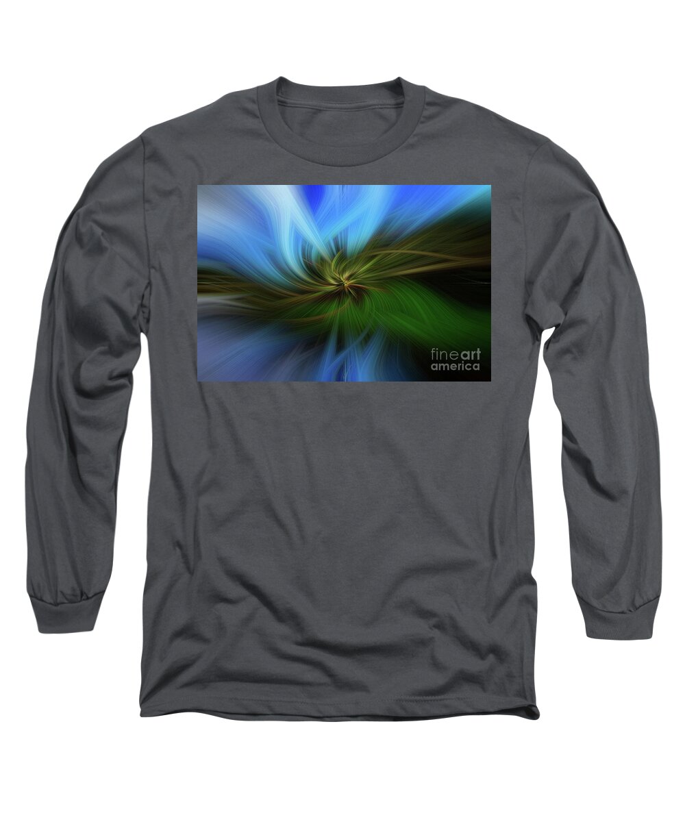 Abstract Art Long Sleeve T-Shirt featuring the digital art Poipu Magic by Blake Webster