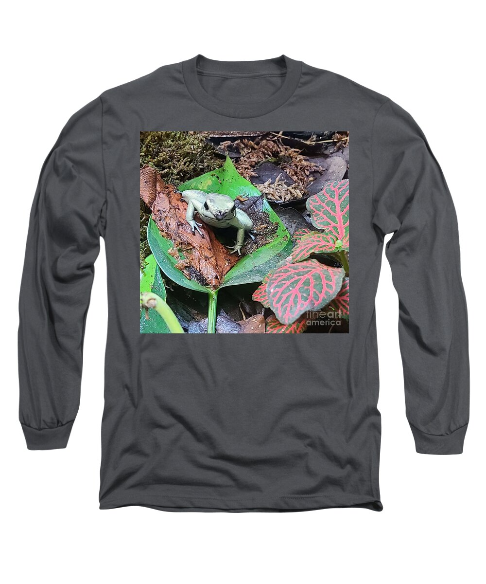 Poison Long Sleeve T-Shirt featuring the photograph Poison Dart Frog 1 by Elena Pratt