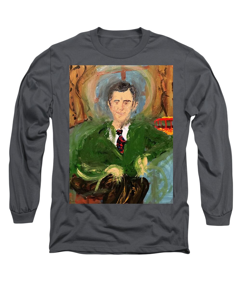 Saints Long Sleeve T-Shirt featuring the painting Present by Bethany Beeler