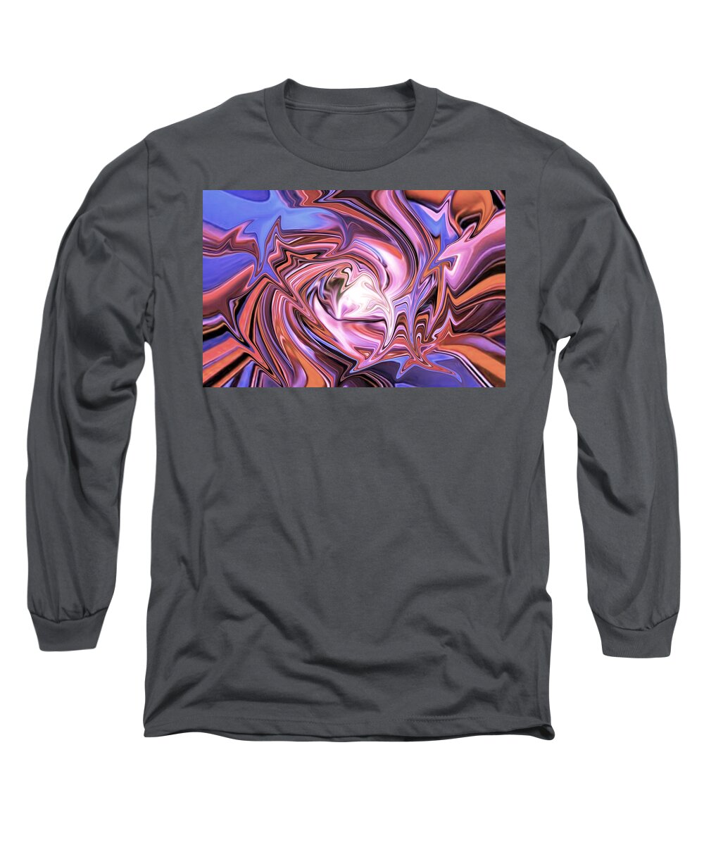 Digital Long Sleeve T-Shirt featuring the digital art Psychedelic Flashback by Ronald Mills