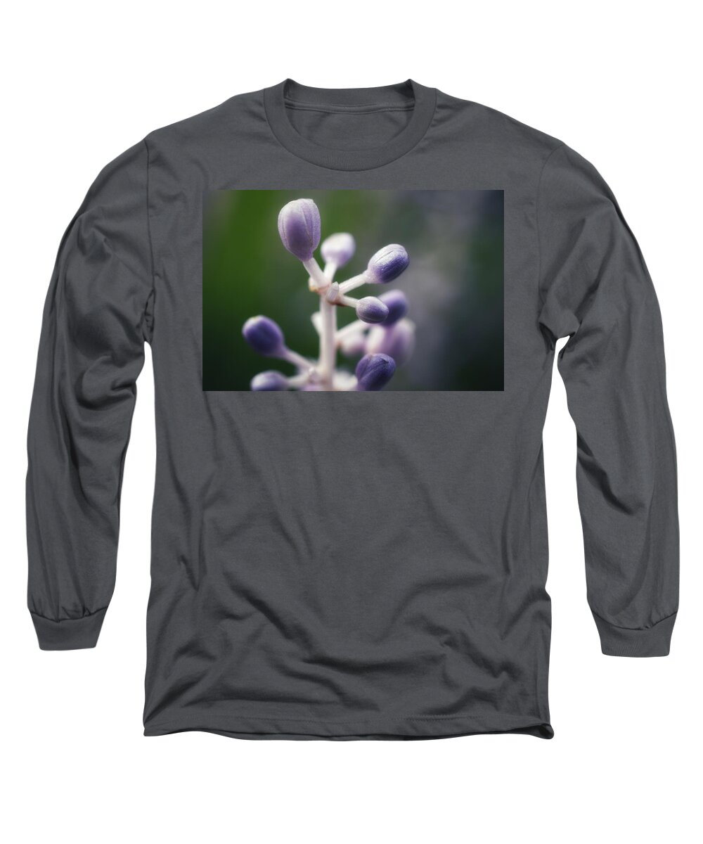 Photo Long Sleeve T-Shirt featuring the photograph Purple Buds by Evan Foster