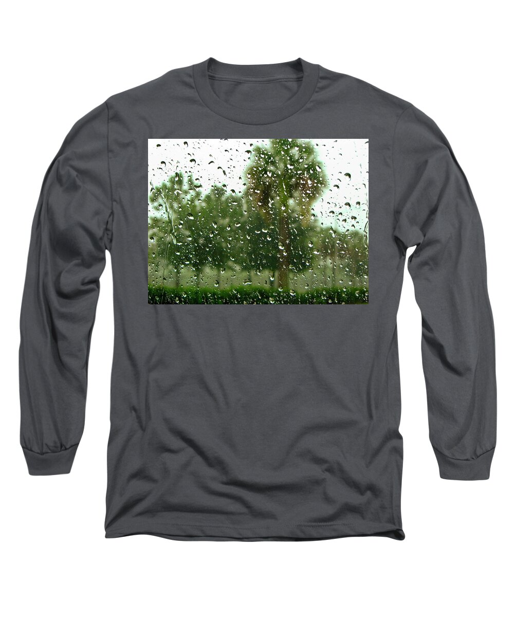 Rain Long Sleeve T-Shirt featuring the photograph Rainy Day by Carolyn Marshall