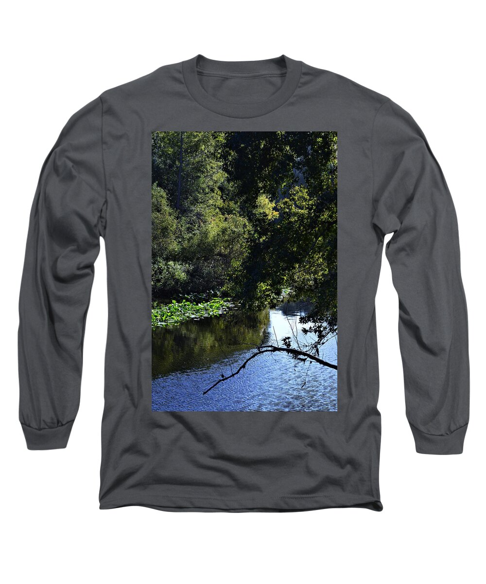 Reflecting The Ocklawaha River Long Sleeve T-Shirt featuring the photograph Reflecting the Ocklawaha River by Warren Thompson