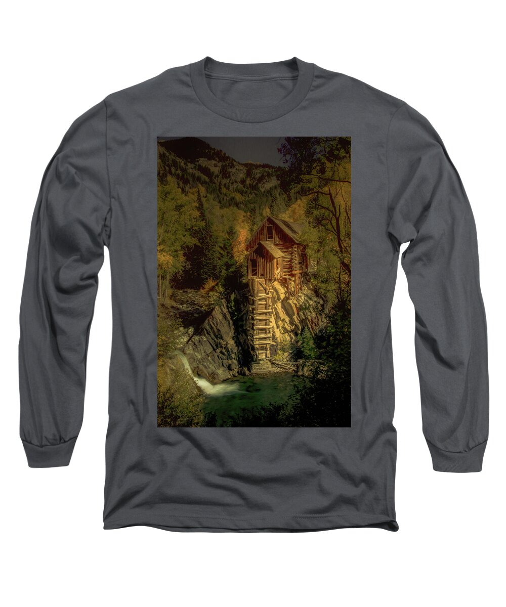 Crystal Mill Marble Colorado Long Sleeve T-Shirt featuring the photograph Remembrance by Norma Brandsberg