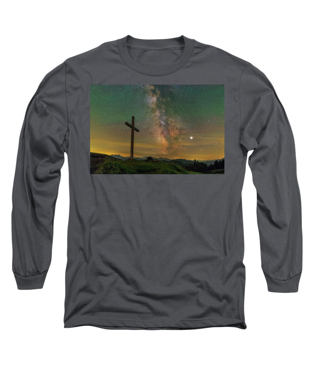 Astrophotography Long Sleeve T-Shirt featuring the photograph Resurrection by Ralf Rohner