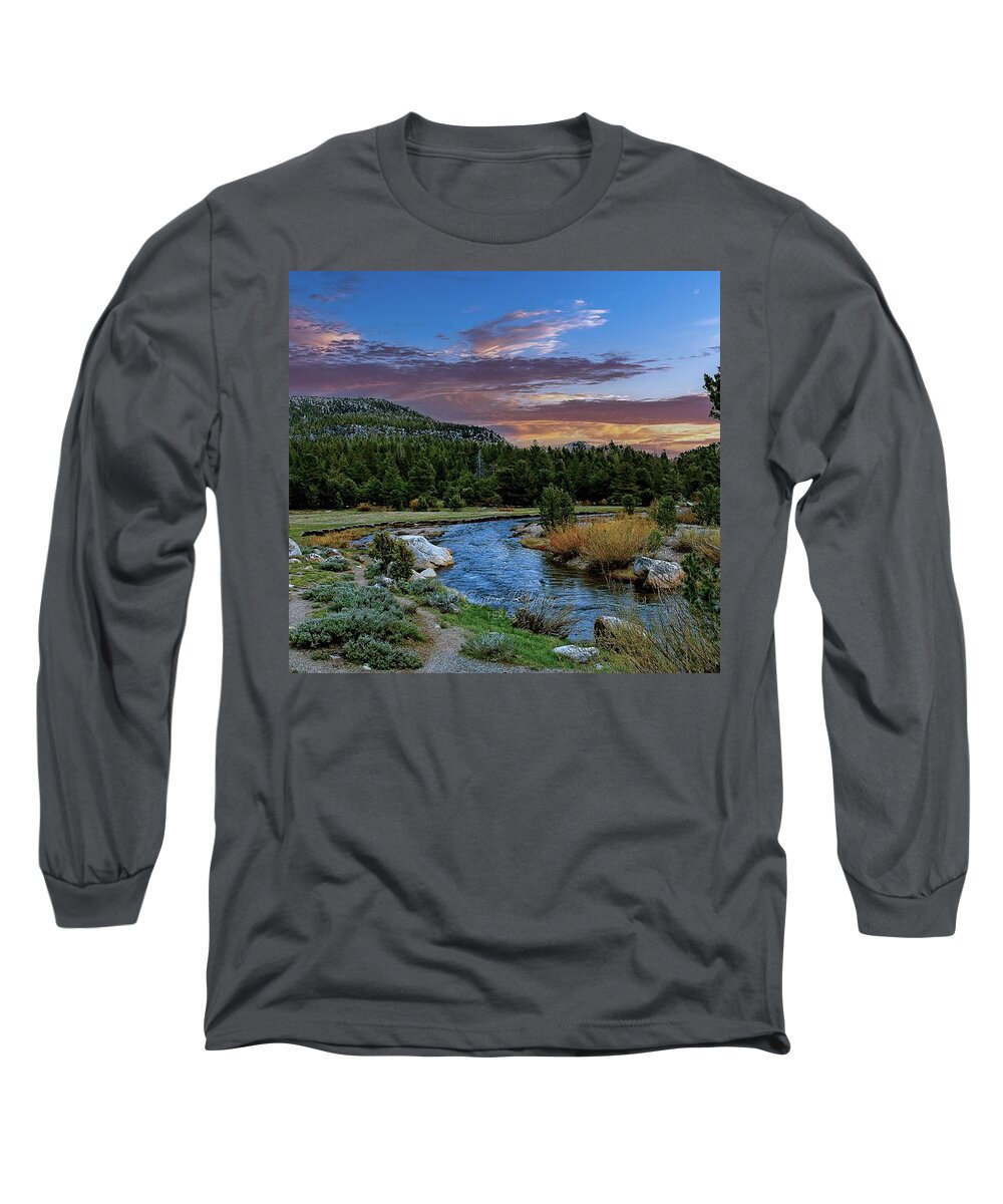 Landscape Long Sleeve T-Shirt featuring the photograph River Landscape - Nevada by G Lamar Yancy