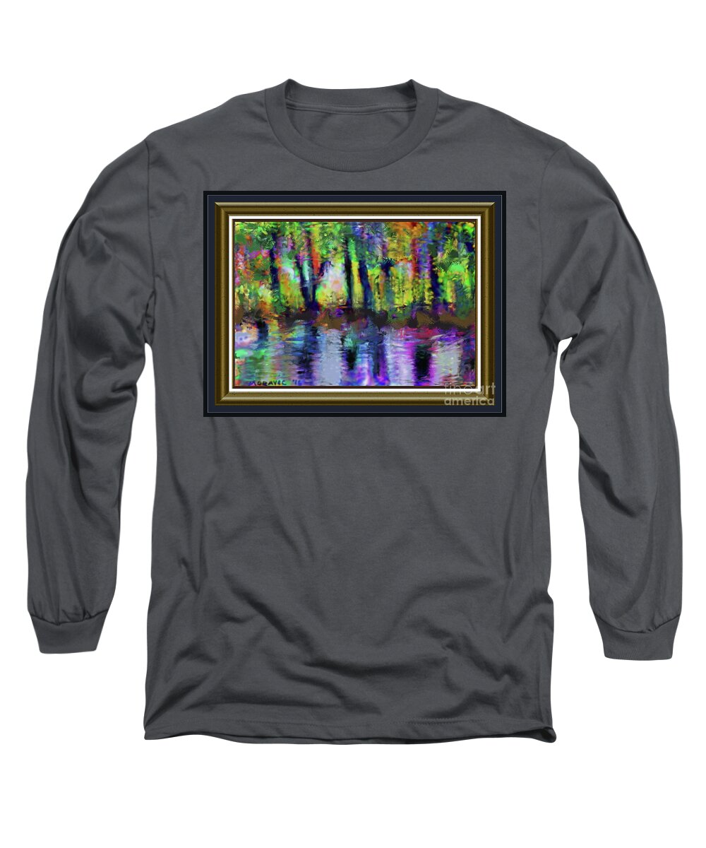  Long Sleeve T-Shirt featuring the photograph Riverside Painting by Shirley Moravec