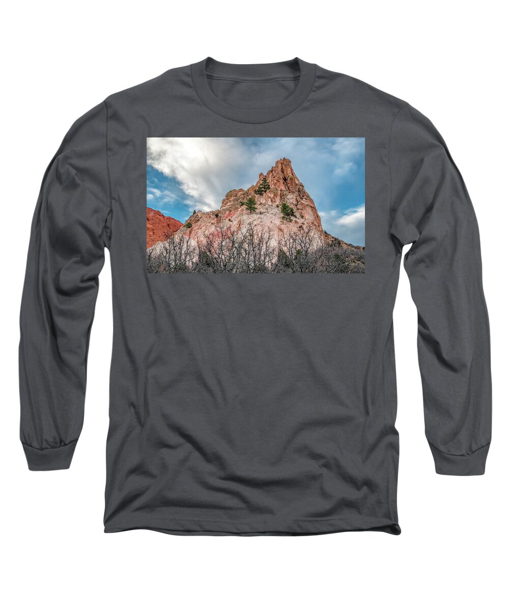 Colorado Long Sleeve T-Shirt featuring the photograph Rock Solid by Marcy Wielfaert