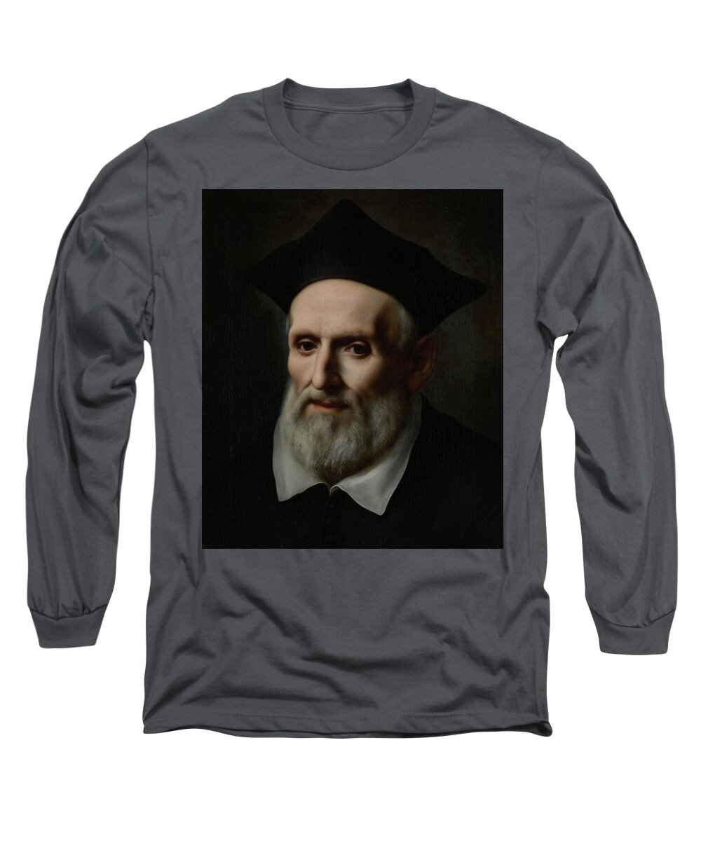 17th Century Art Long Sleeve T-Shirt featuring the painting Saint Philip Neri, circa 1645-1646 by Carlo Dolci
