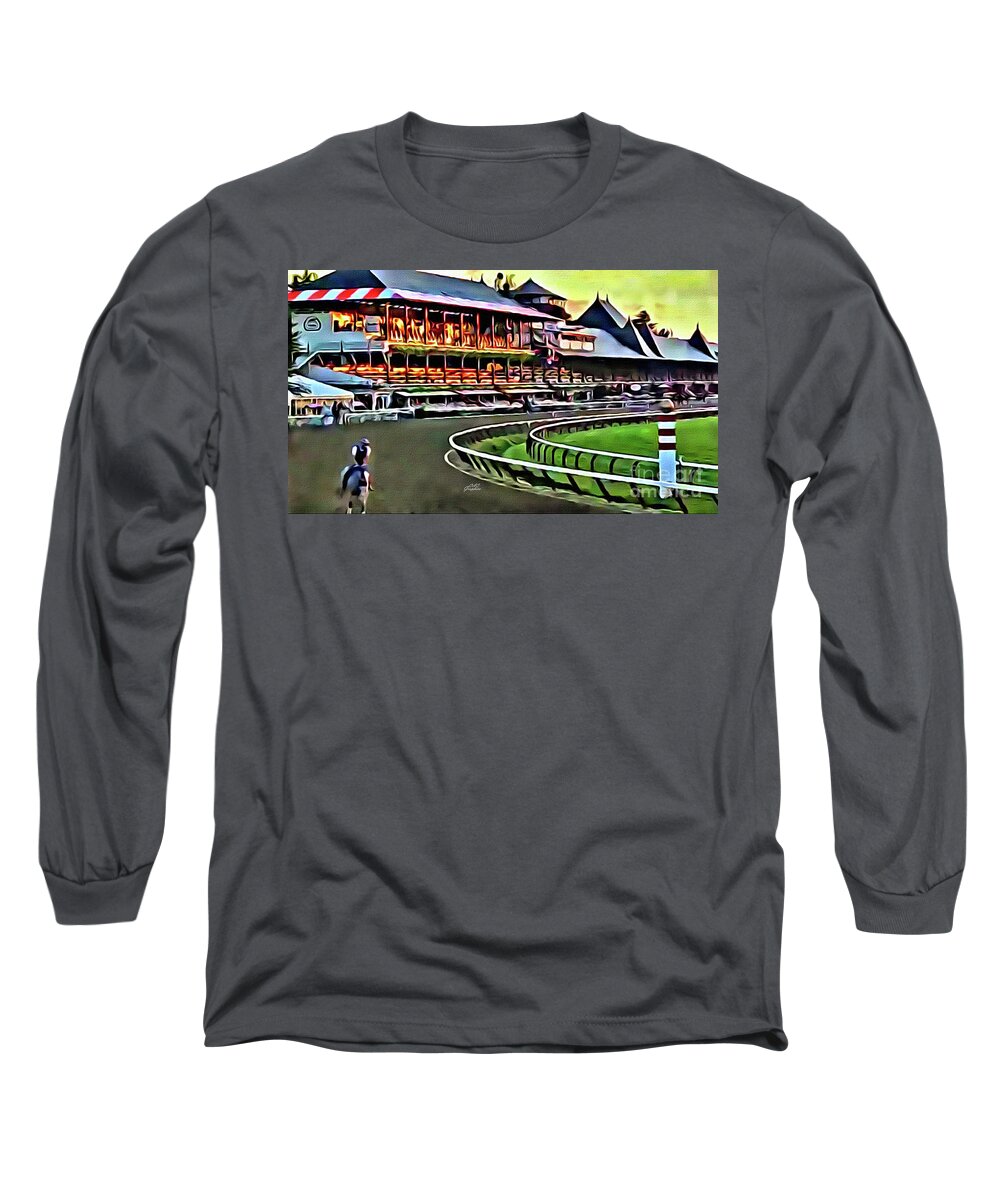 Saratoga Long Sleeve T-Shirt featuring the digital art Saratoga Sunrise by CAC Graphics