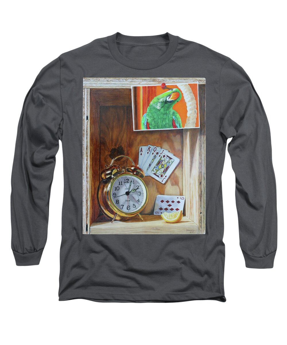 Top Seller Long Sleeve T-Shirt featuring the painting Sometimes you get a lemon l by Dorsey Northrup