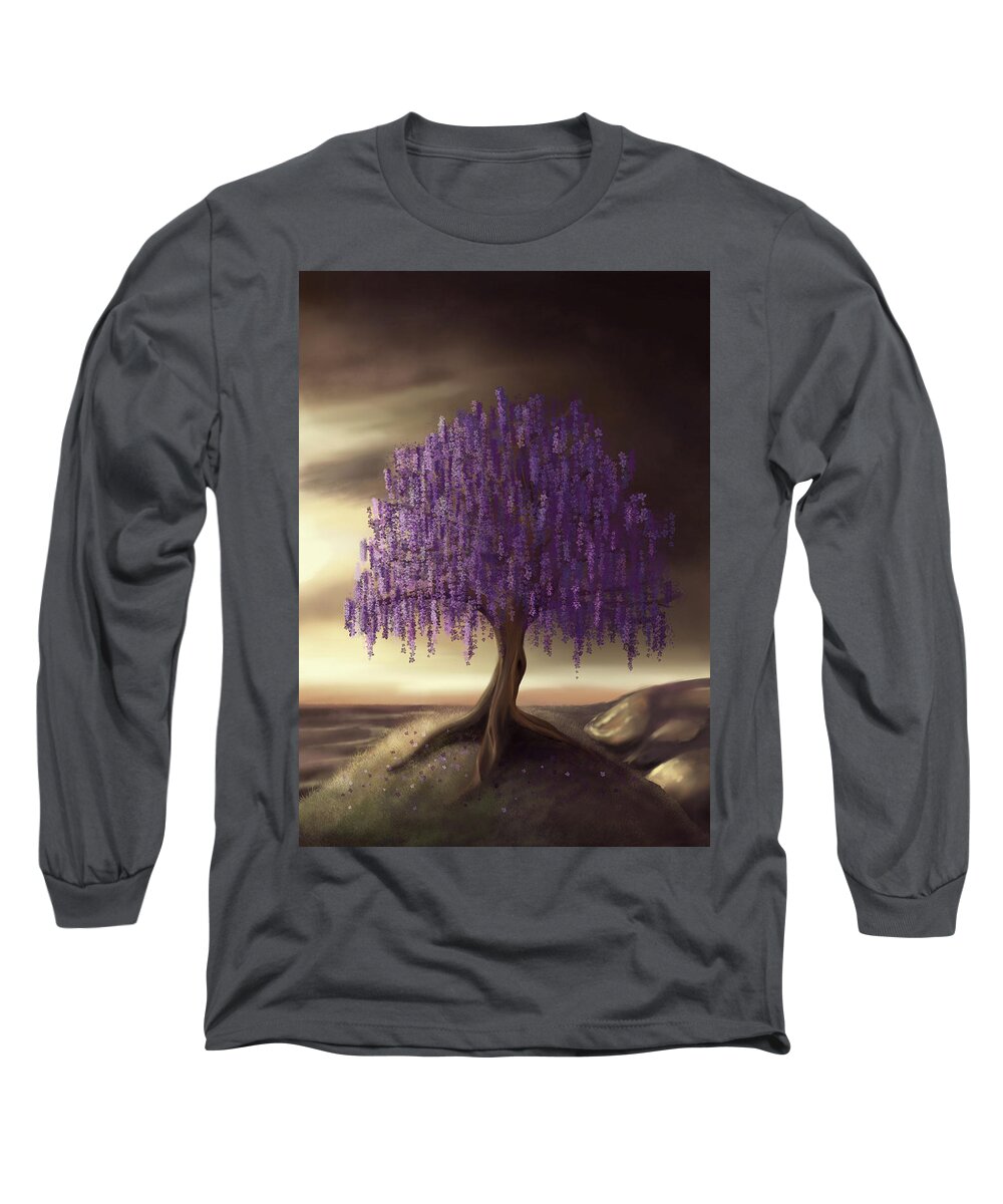 Soul Mates Long Sleeve T-Shirt featuring the digital art Soul Mates by Rachel Emmett