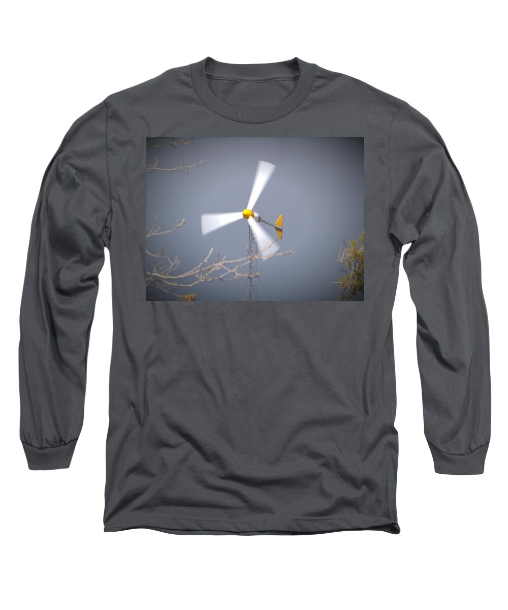 Mojave Long Sleeve T-Shirt featuring the photograph Spinning Power by Richard Thomas