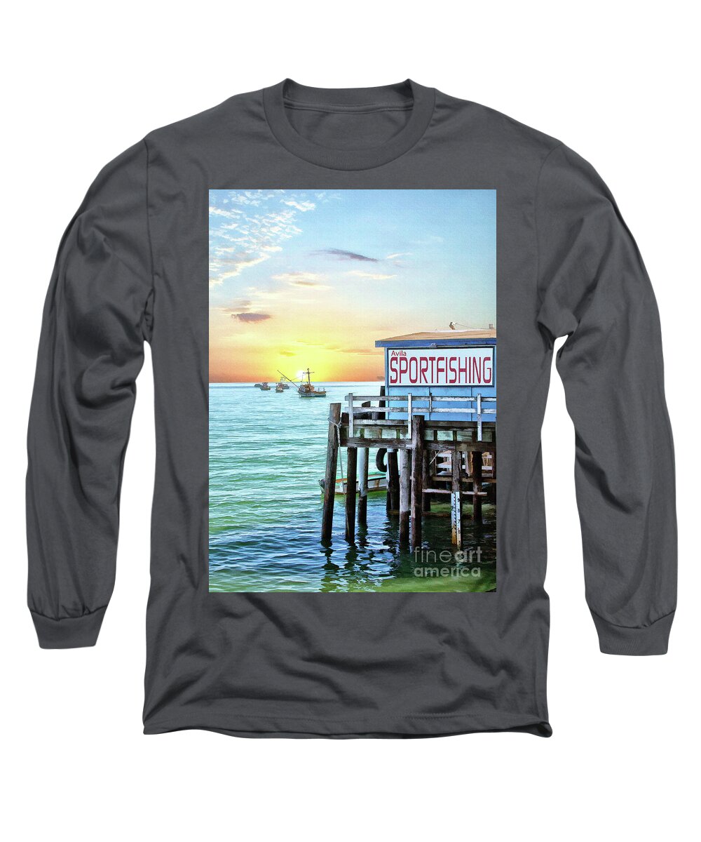 Avila Long Sleeve T-Shirt featuring the photograph Sportfishing II by Sharon Foster