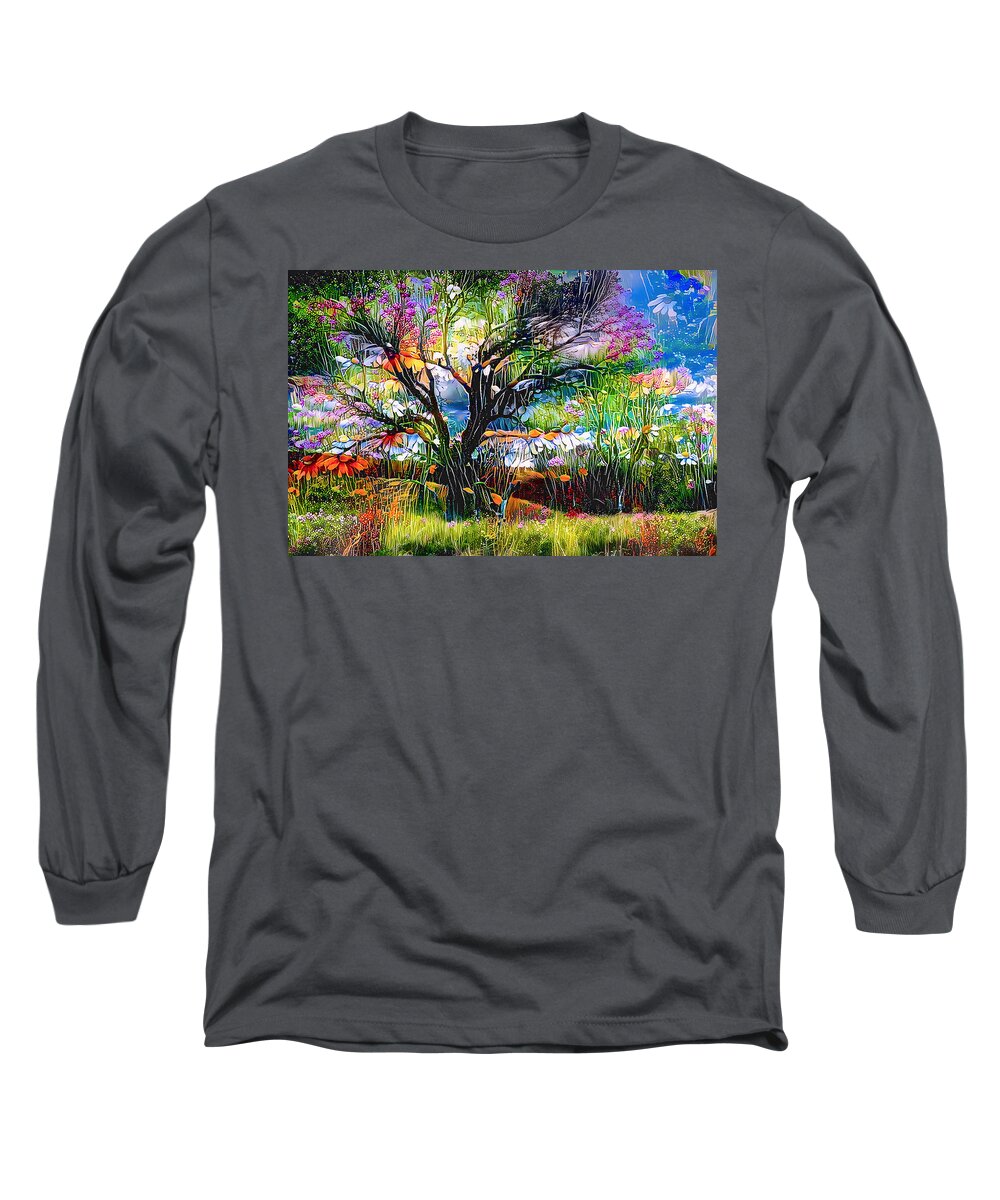 Tree Long Sleeve T-Shirt featuring the photograph Spring Has Sprung by Debra Kewley