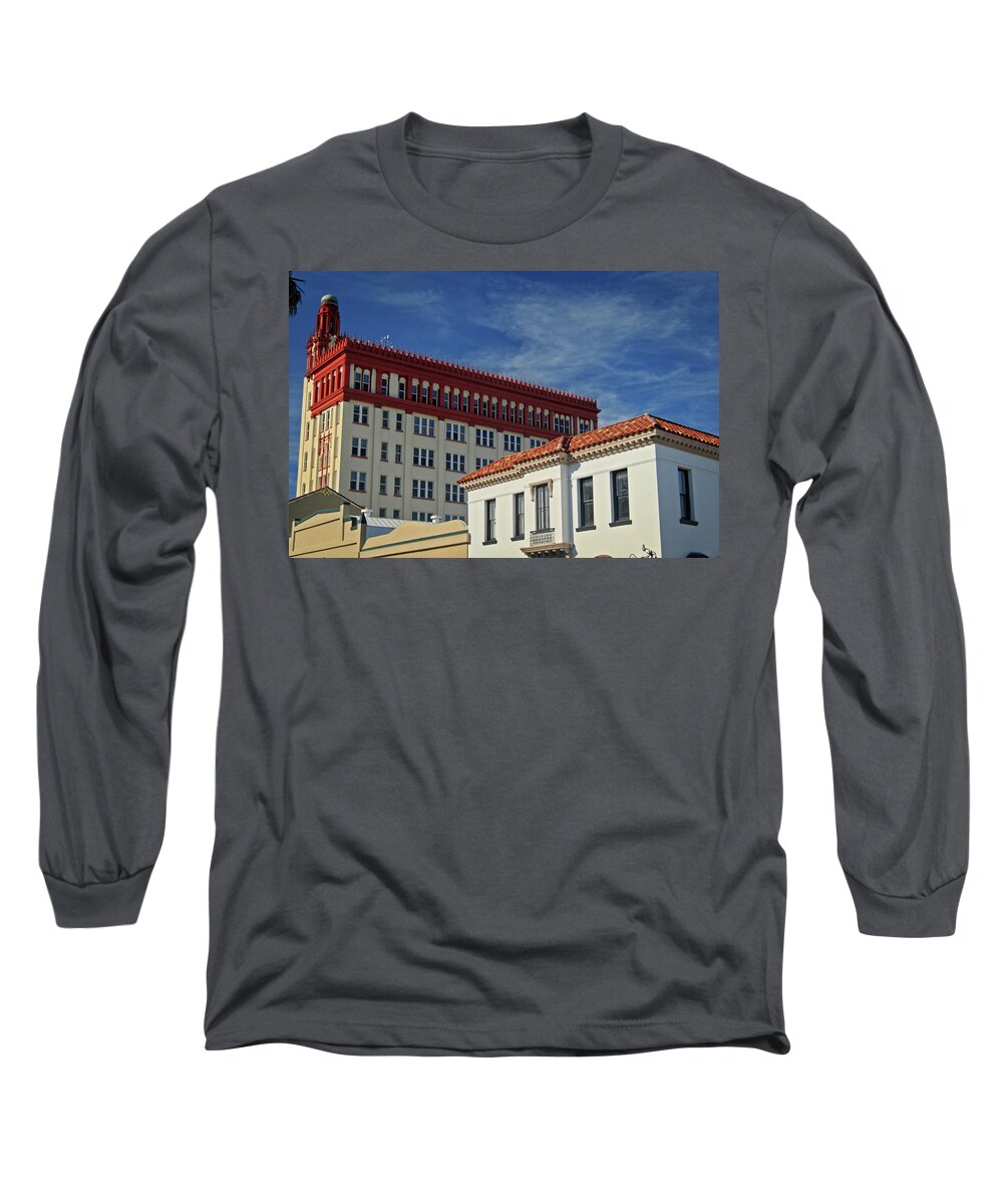 Spanish Long Sleeve T-Shirt featuring the photograph St. Augustine Architecture by George Taylor