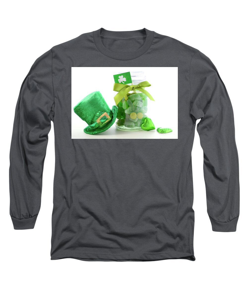 Candy Long Sleeve T-Shirt featuring the photograph St Patricks Day Candy by Milleflore Images