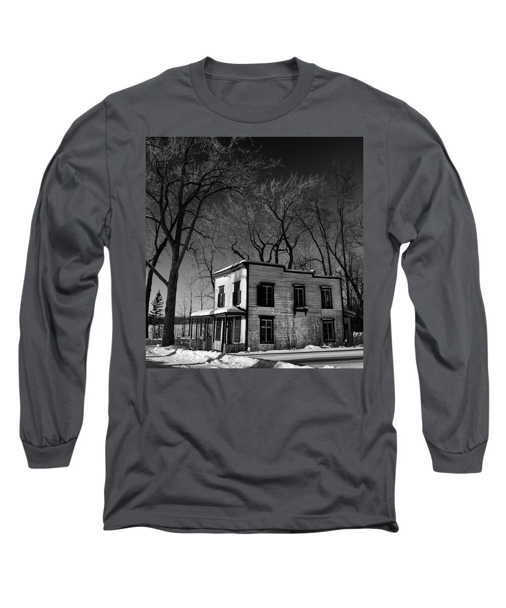 Patrimoniale Long Sleeve T-Shirt featuring the photograph Stair Old House by Carl Marceau