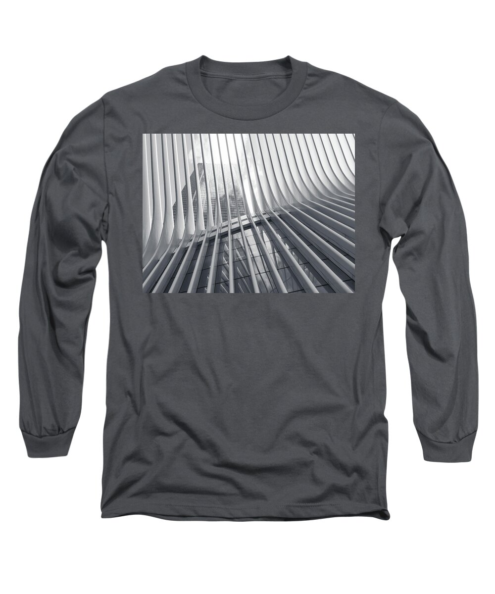 New York Long Sleeve T-Shirt featuring the photograph Subway station by Alberto Zanoni