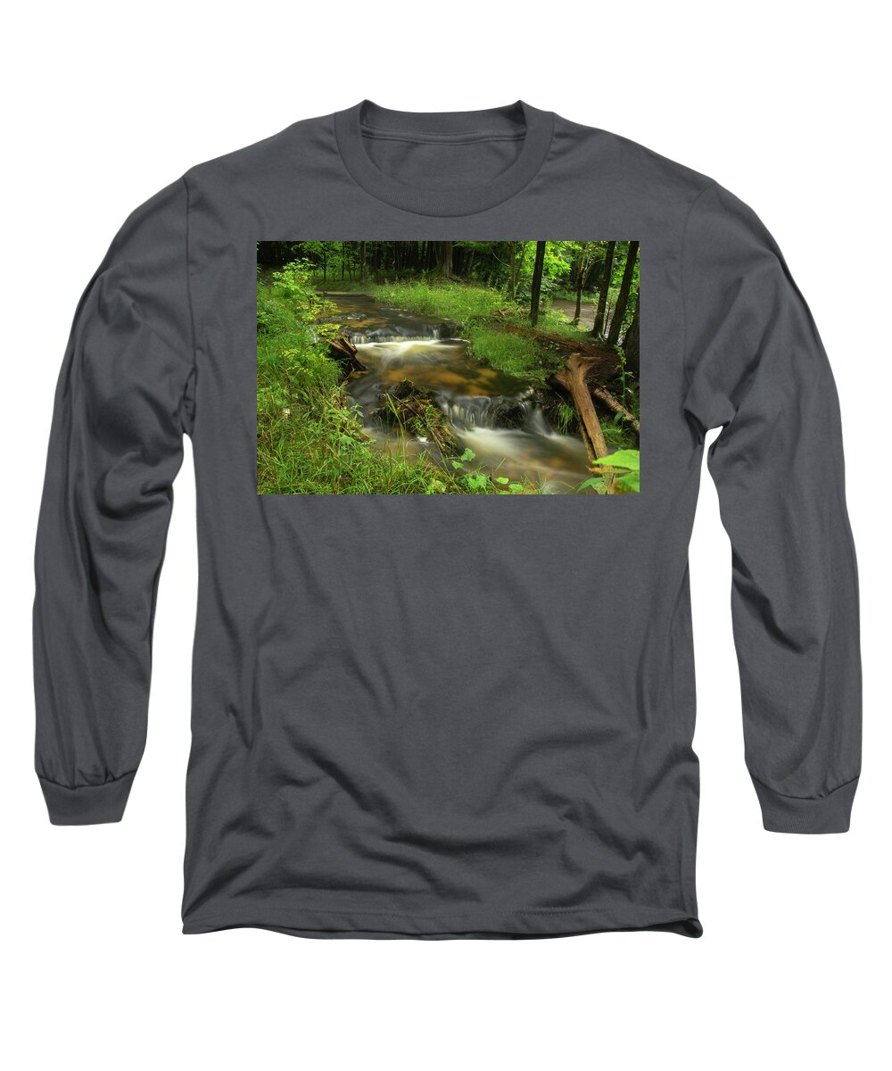 Rapid River Long Sleeve T-Shirt featuring the photograph Summertime Peace by Gary O'Boyle