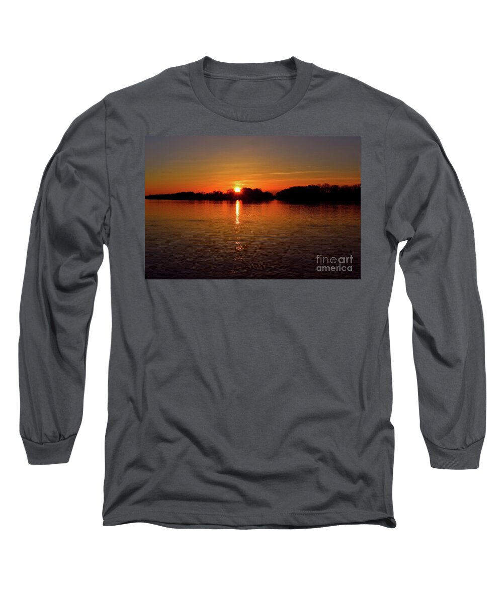 Harmony Long Sleeve T-Shirt featuring the photograph Sunset Love by Leonida Arte
