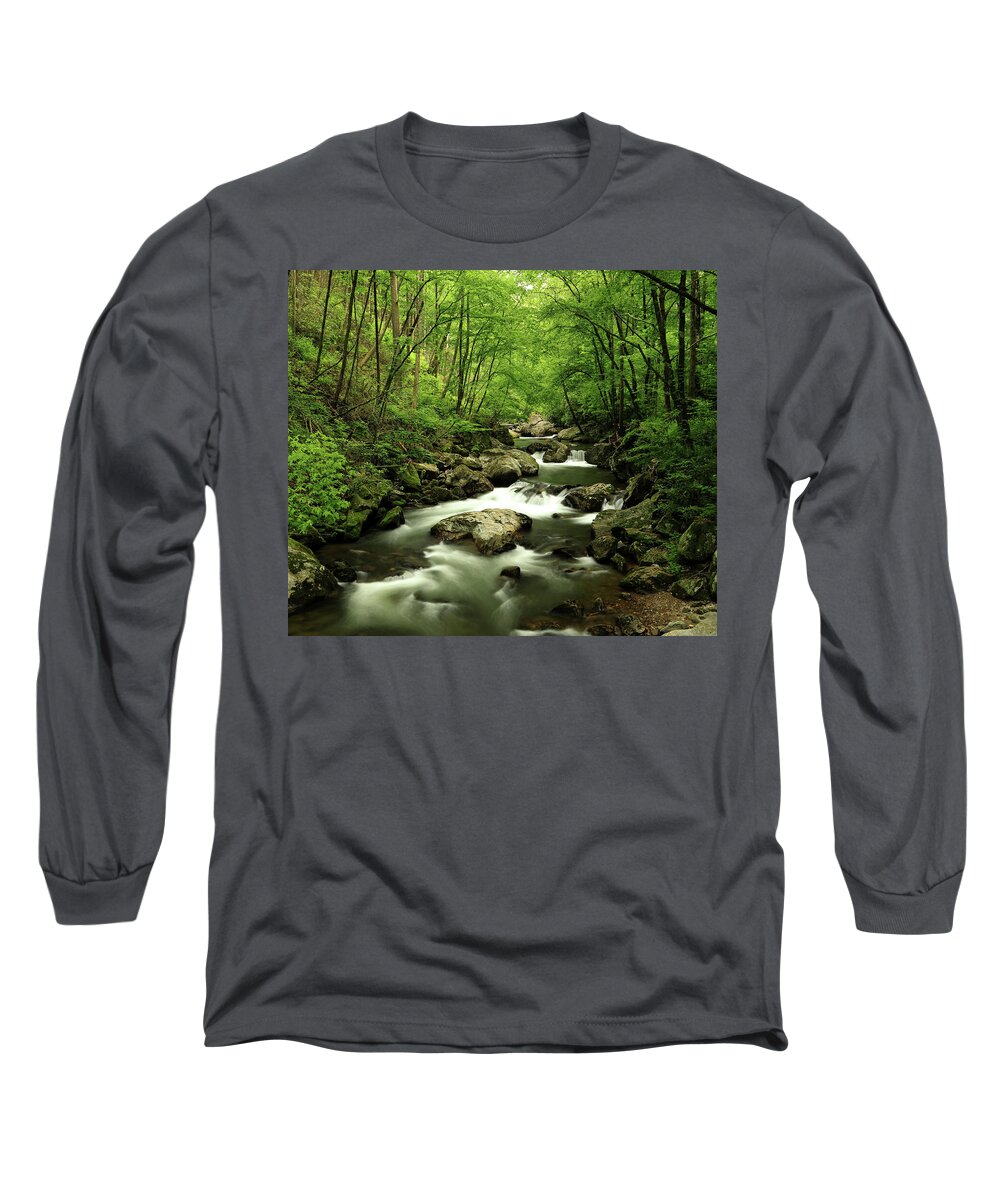 Tallulah River Long Sleeve T-Shirt featuring the photograph Tallulah River Georgia 2 by Richard Krebs