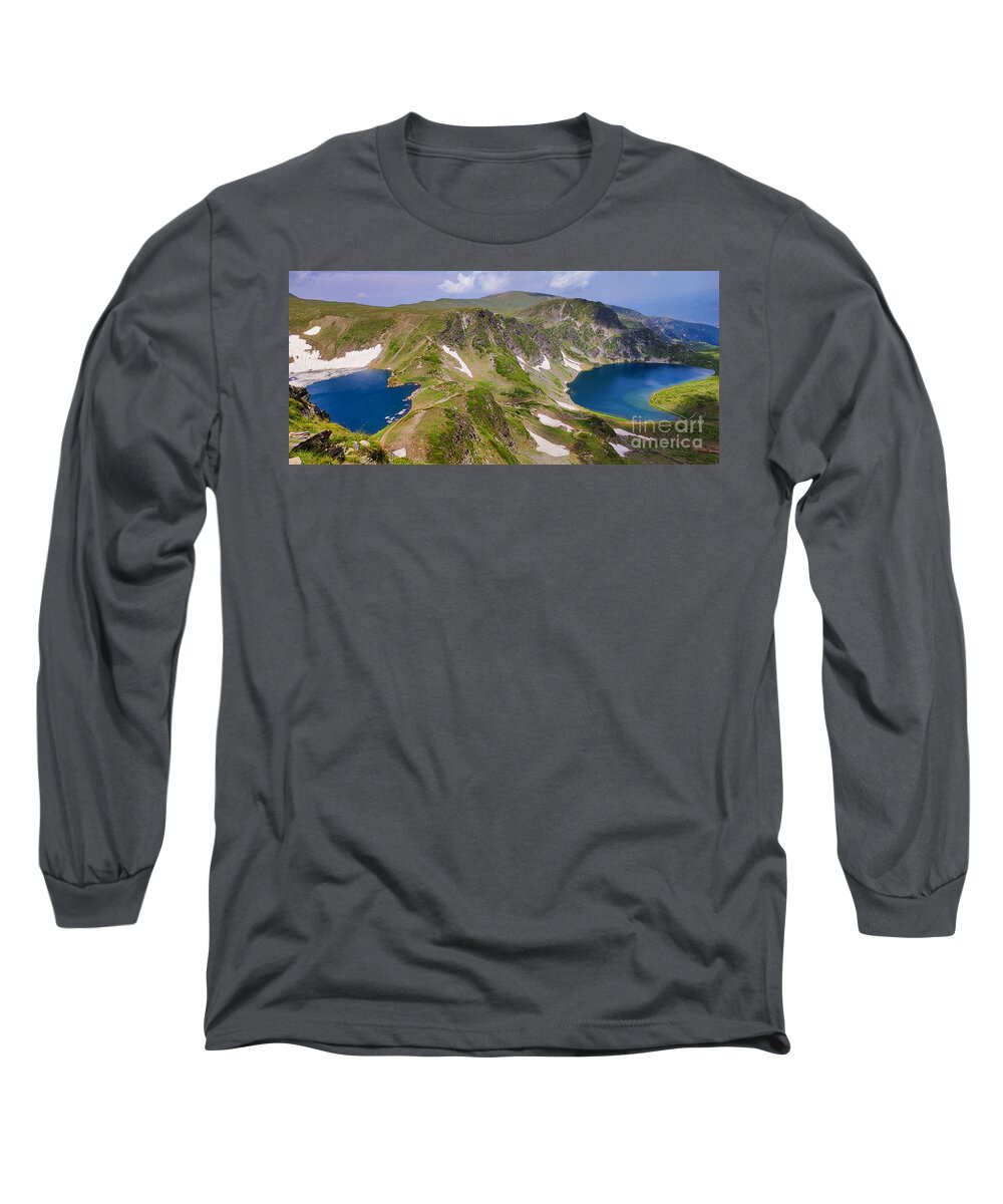 Lake Long Sleeve T-Shirt featuring the photograph The eyes of the mountain Rila by Binka Kirova