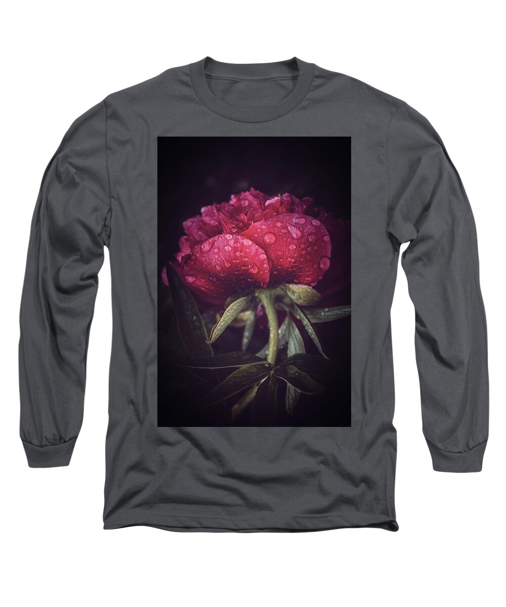 Peony Long Sleeve T-Shirt featuring the photograph The flood is Pink by Philippe Sainte-Laudy
