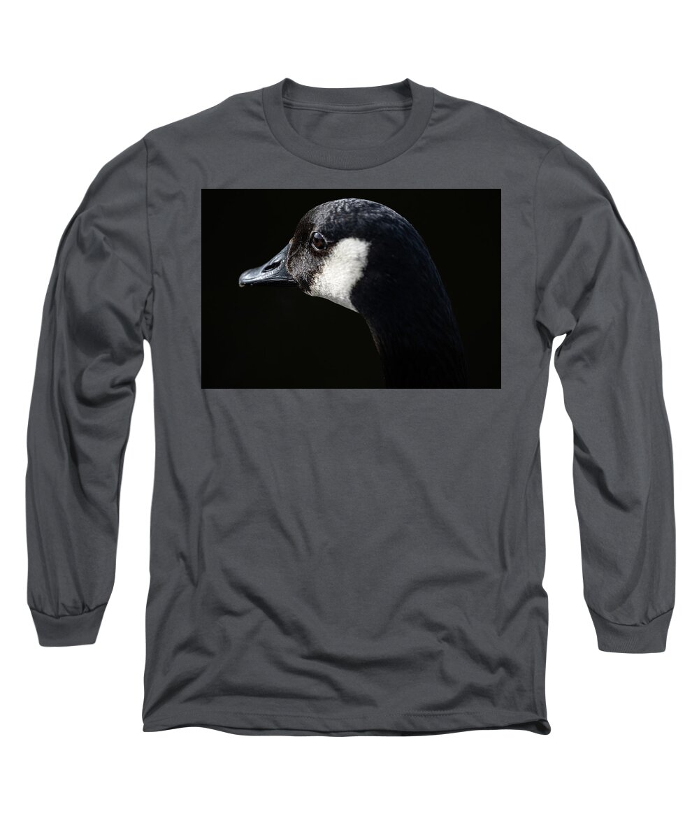 Goose Long Sleeve T-Shirt featuring the photograph The Goose by Jerry Cahill