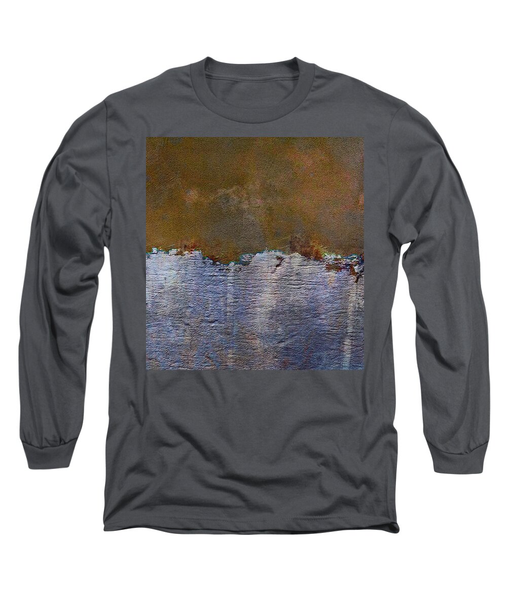 Abstract Long Sleeve T-Shirt featuring the digital art The Longest Summer by Ken Walker