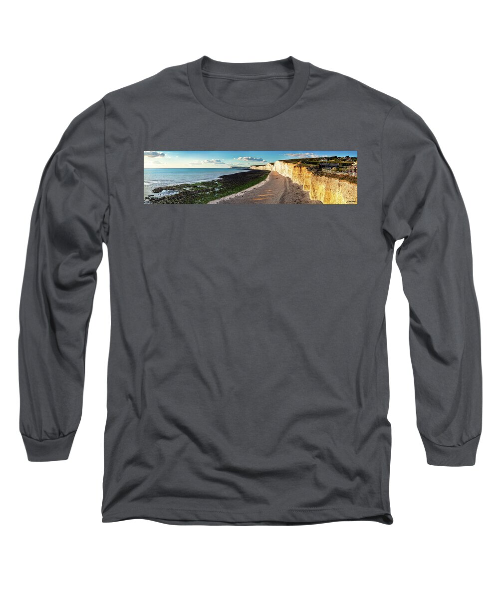 White Cliffs Of Dover Long Sleeve T-Shirt featuring the photograph The Majestic Cliffs by Ryan Huebel