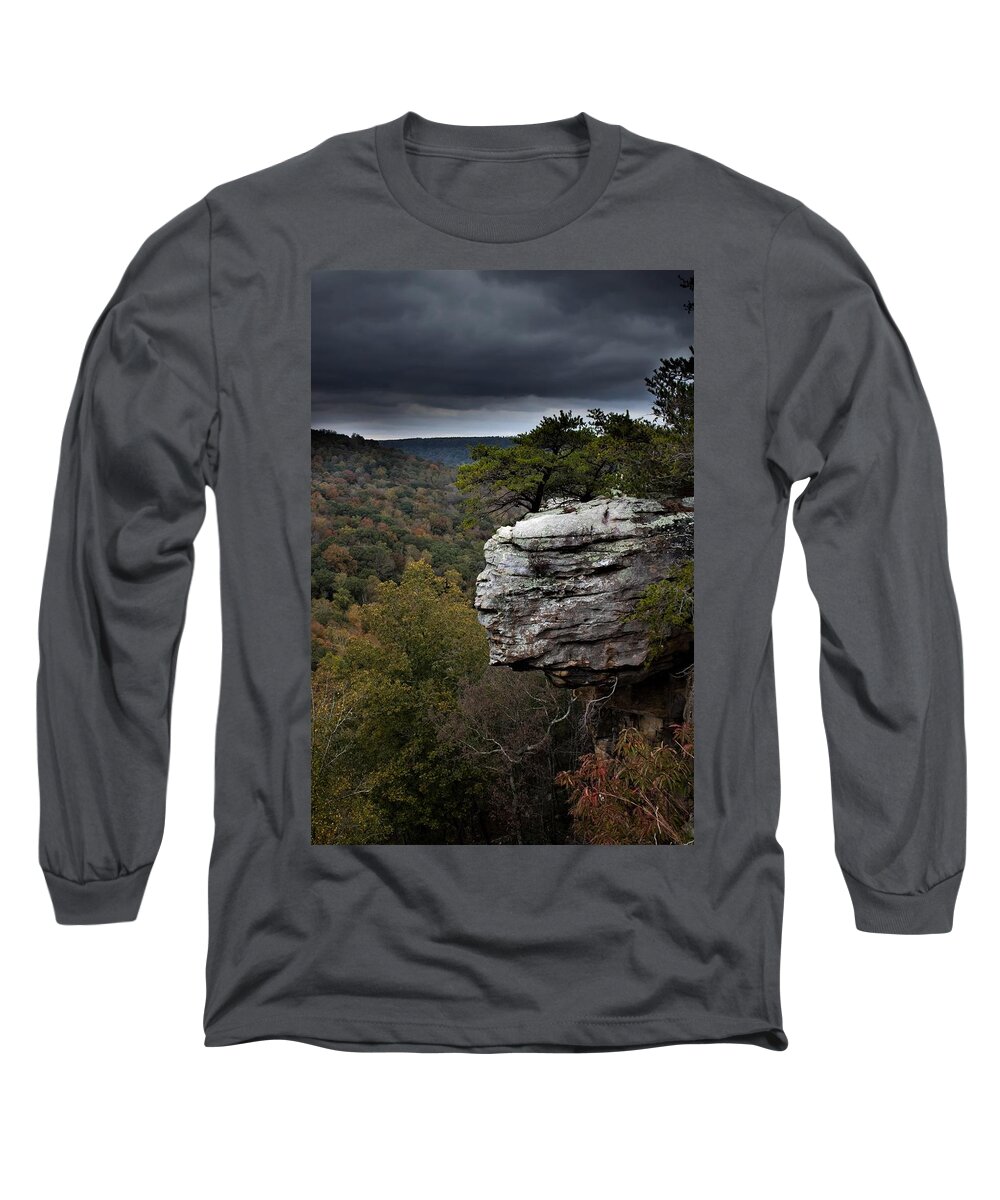 Landscape Long Sleeve T-Shirt featuring the photograph The Overlook by Jamie Tyler