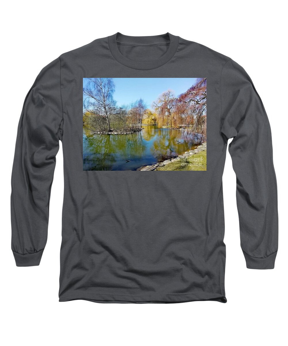 Nature Long Sleeve T-Shirt featuring the photograph The Park by Alexandra Vusir