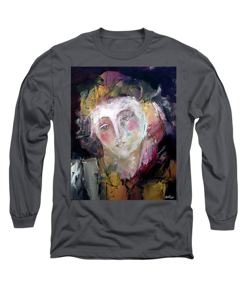 Figurative Long Sleeve T-Shirt featuring the painting The Promise by Jim Stallings