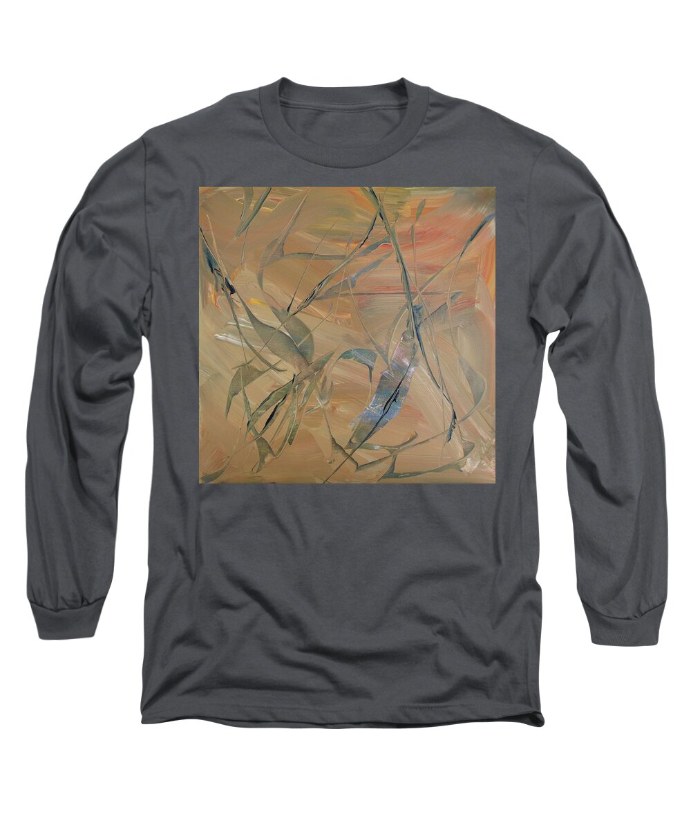 Original Long Sleeve T-Shirt featuring the painting The Rain Has Gone by Dick Richards
