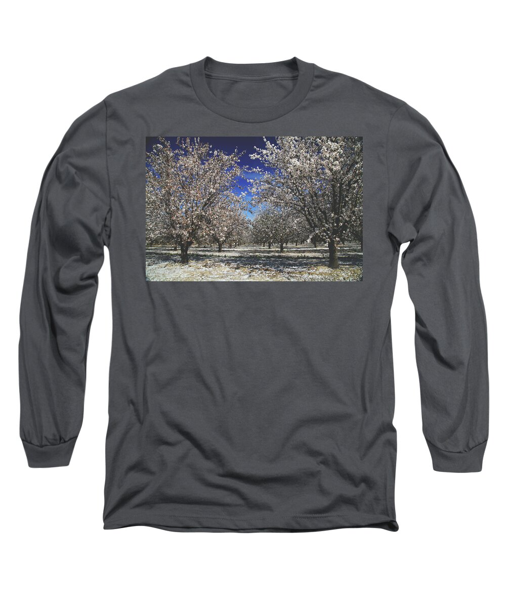 Fresno Blossom Trail Long Sleeve T-Shirt featuring the photograph The Season of Us by Laurie Search
