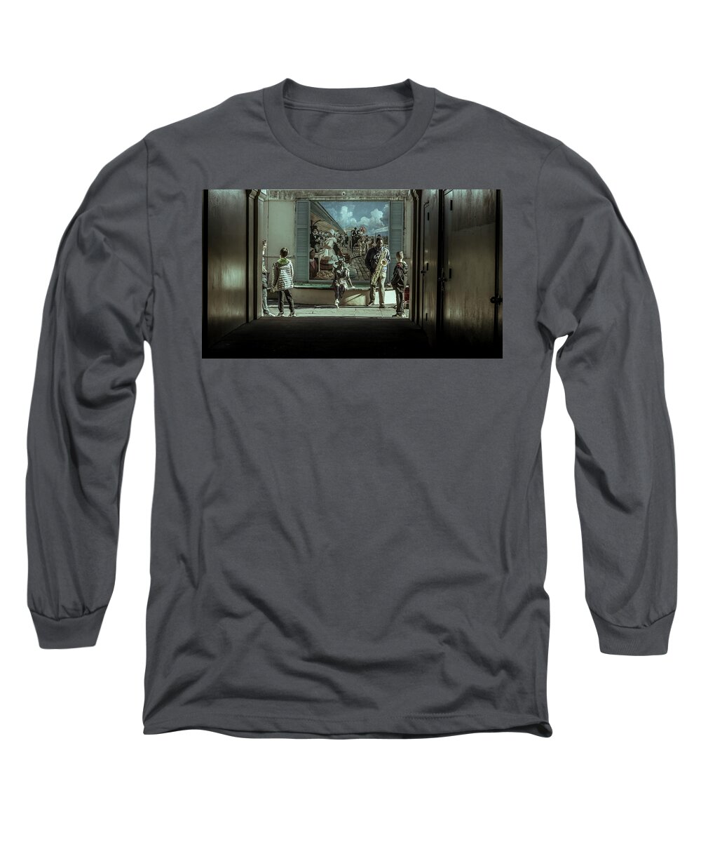 Published Long Sleeve T-Shirt featuring the photograph The Sreets Of New Orleans I by Enrique Pelaez