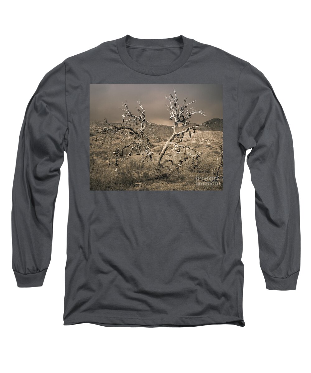 Tree Long Sleeve T-Shirt featuring the photograph The Tree of Lost Soles by Dusty Wynne