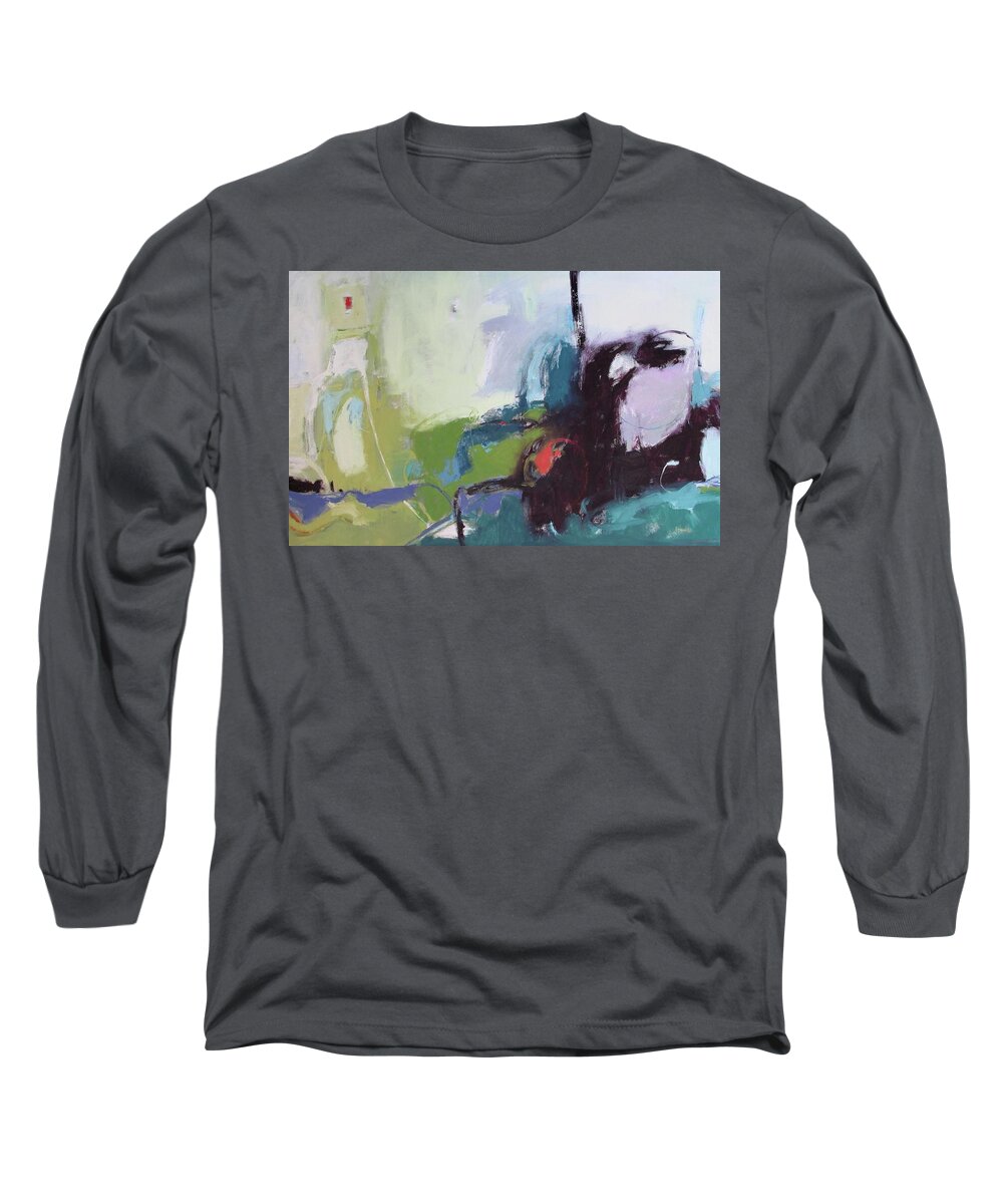 The Whale Long Sleeve T-Shirt featuring the painting The Whale by Chris Gholson