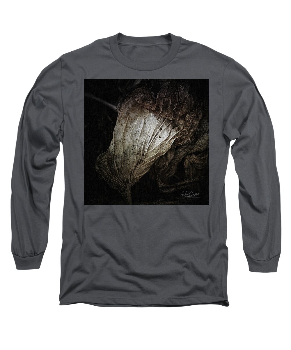 Hosta Long Sleeve T-Shirt featuring the photograph There's Beauty In the Ending, Too by Rene Crystal