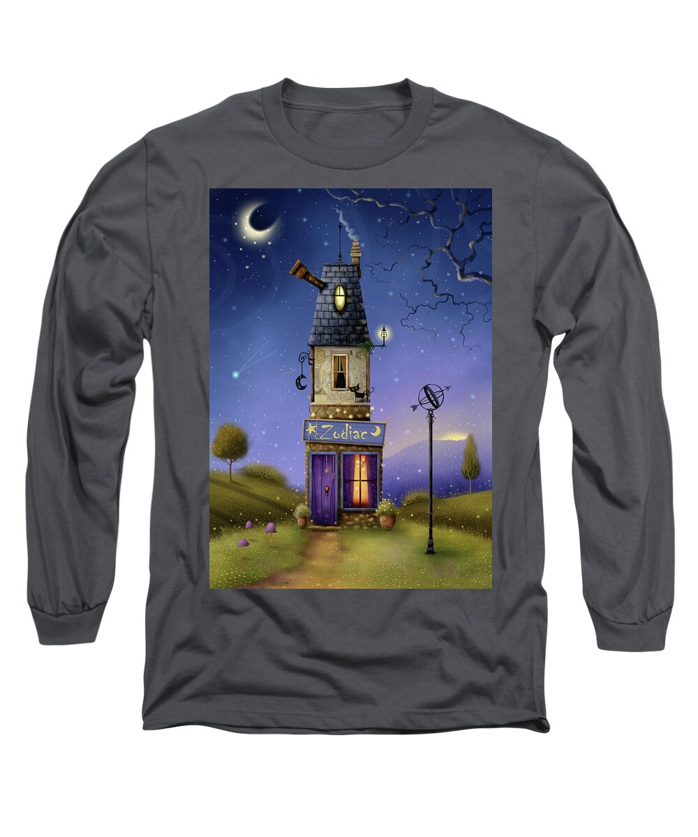  Long Sleeve T-Shirt featuring the painting There's something in the stars by Joe Gilronan