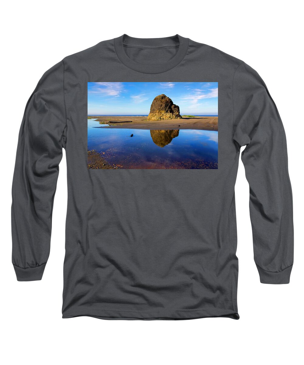 Beach Long Sleeve T-Shirt featuring the photograph Toholah Rock by Loyd Towe Photography