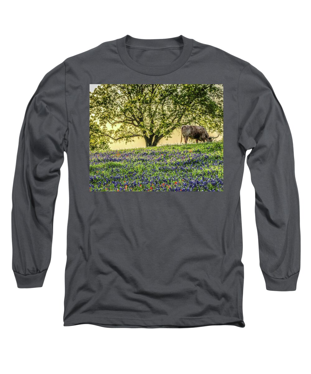 Texas Long Sleeve T-Shirt featuring the photograph True to a Stereotype by KC Hulsman