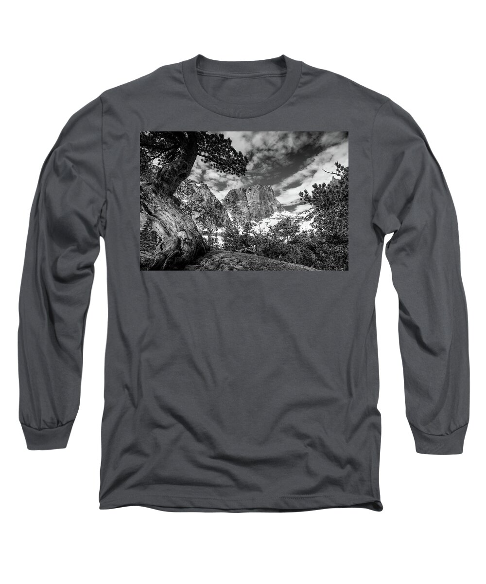 Twisted Mountain Frame Long Sleeve T-Shirt featuring the photograph Twisted Mountain Frame by Dan Sproul