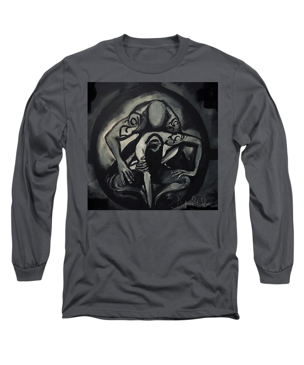  Long Sleeve T-Shirt featuring the painting Unity by Angie ONeal
