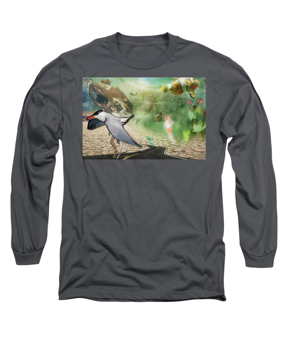 Bird Long Sleeve T-Shirt featuring the photograph Untitled_bi by Paul Vitko