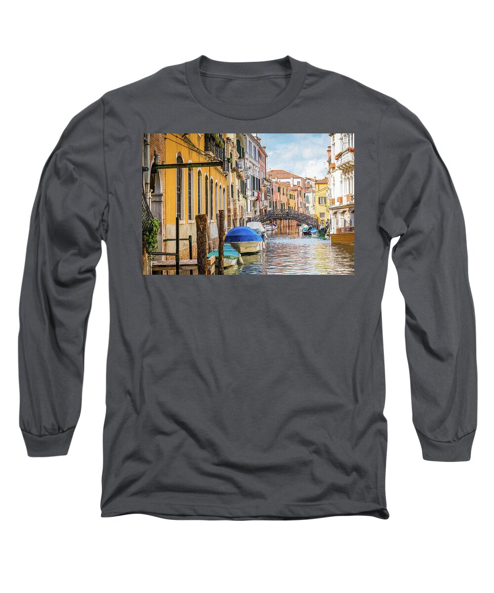 Italy Photography Long Sleeve T-Shirt featuring the photograph Venice by Marla Brown